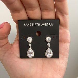 Saks Fifth Avenue Crystal Drop Earrings